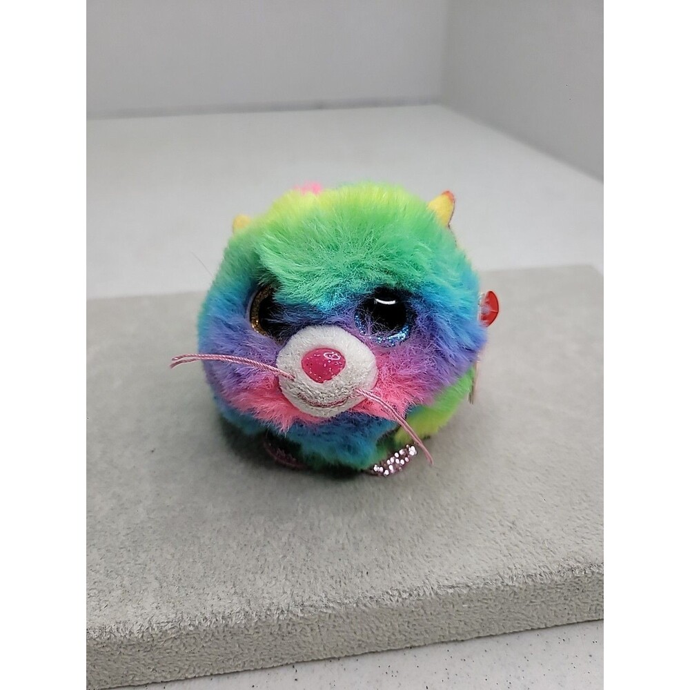 Ty Puffies (Beanie Balls) - Gizmo the Cat Stuffed Animal Toy with Tags